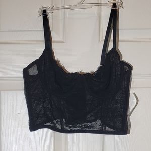 Inc International Concepts Women's Lace Bustier Lingerie Black Medium